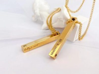 3D Bar Necklace