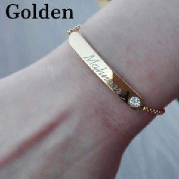 Custom Engraved Name Bracelet