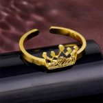 Custom Crown Name Ring - Image 2