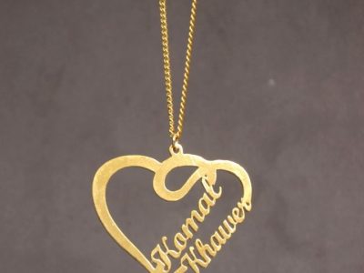 Custom Heart Name Necklace