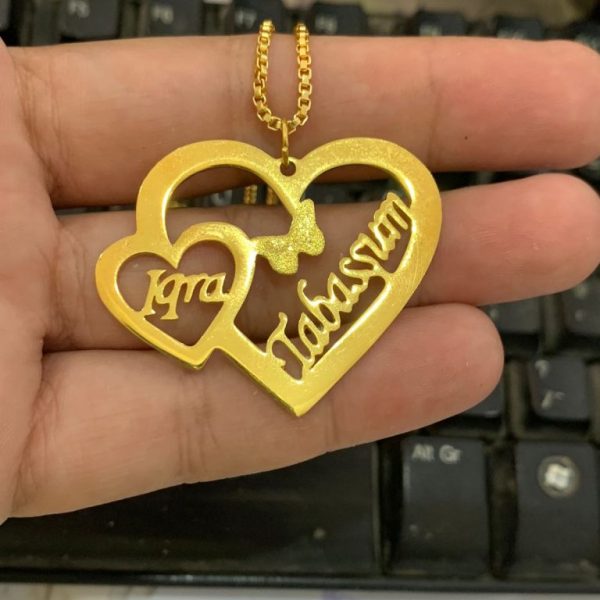 Custom Heart Name Necklace