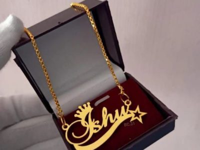 Custom Crown Name Necklace
