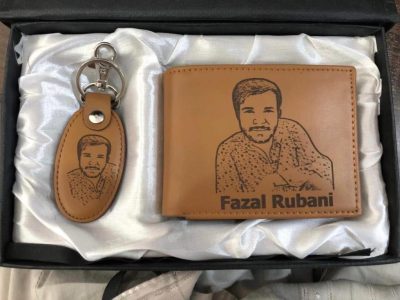 Custom Engraved Wallet & Keychain