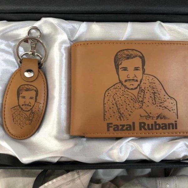 Custom Engraved Wallet & Keychain