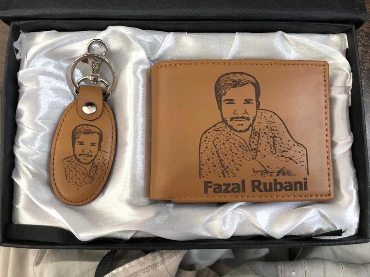 Custom Engraved Wallet & Keychain