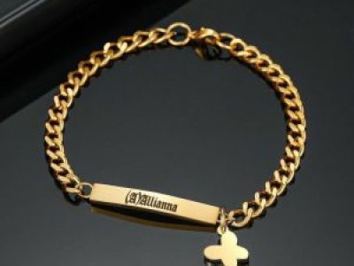 Customized Engraved Name Bracelet