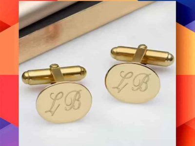 Engraved Monogram Cufflinks