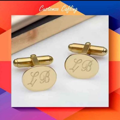 Engraved Monogram Cufflinks