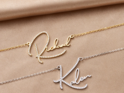 Diamond Name Necklace – Premium