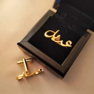 Personalized Arabic Name Cufflinks