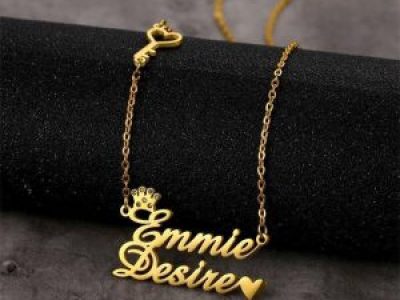 Personalized Double Name Pendant