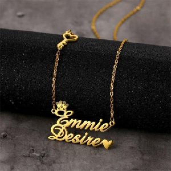 Personalized Double Name Pendant