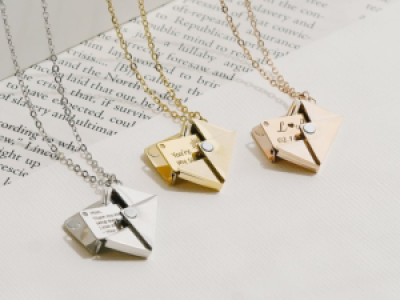Personalized Envelope Necklace