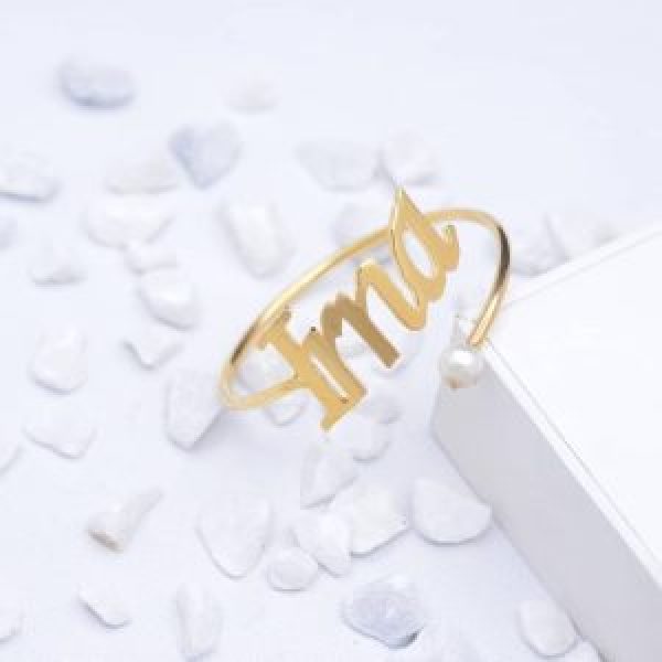 Personalized Name Bangle Bracelet