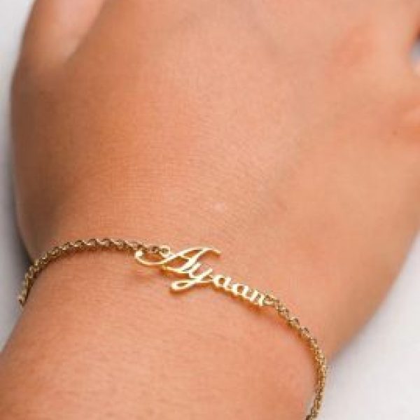 Customize Name Golden Bracelet