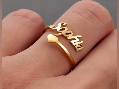 Personalized Name Open Ring
