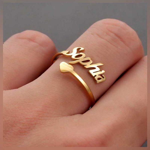 Personalized Name Open Ring
