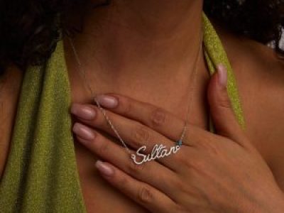 Prestige Birthstone Name Necklace