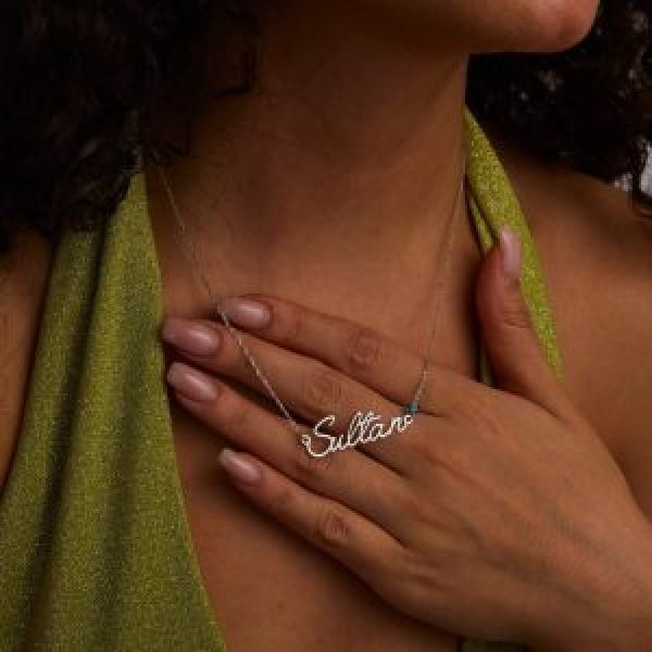 Prestige Birthstone Name Necklace