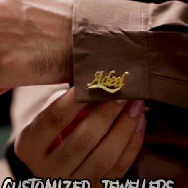 Stylish Custom Name Cufflinks