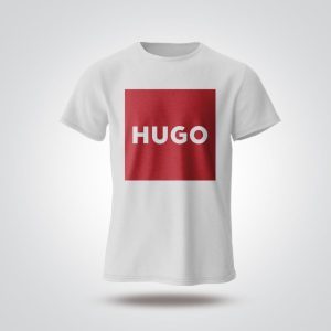 Custom Hugo White T-Shirt