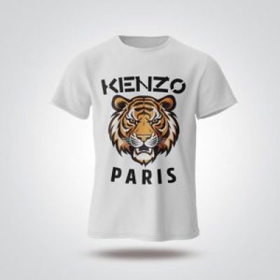 Custom Kenzo White Graphic
