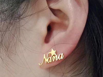 Customized Named Earring
