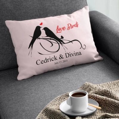 Customized Lovebird Cushion