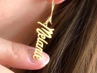 Personalized Name Dangle Earrings
