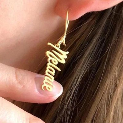 Personalized Name Dangle Earrings
