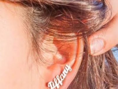 Custom Name Stud Earrings